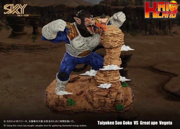 Dragon Ball Sky Top Taiyoken Son Goku Vs Great Ape Vegeta Resin Statue 1