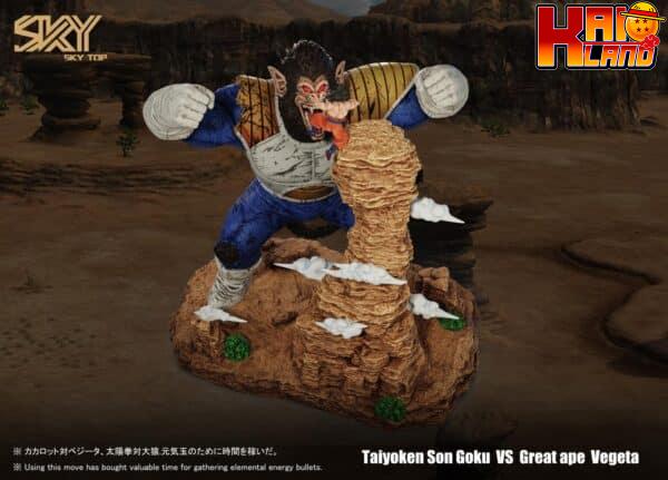 Dragon Ball Sky Top Taiyoken Son Goku Vs Great Ape Vegeta Resin Statue 2
