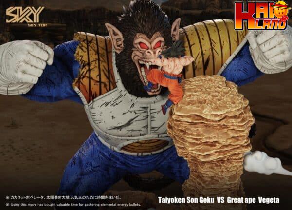 Dragon Ball Sky Top Taiyoken Son Goku Vs Great Ape Vegeta Resin Statue 3