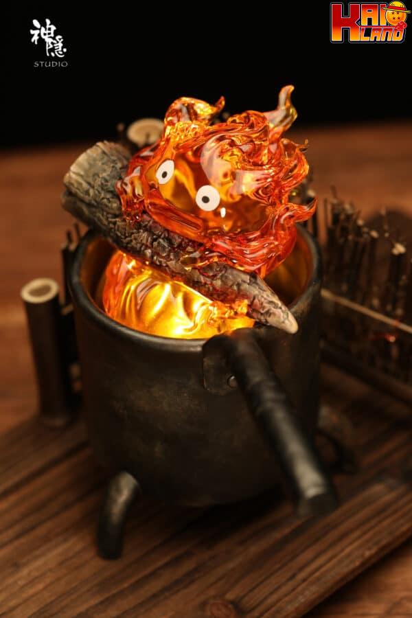 Howls Moving Castle ShenYin Studio Calcifer V3 Resin Statue 5