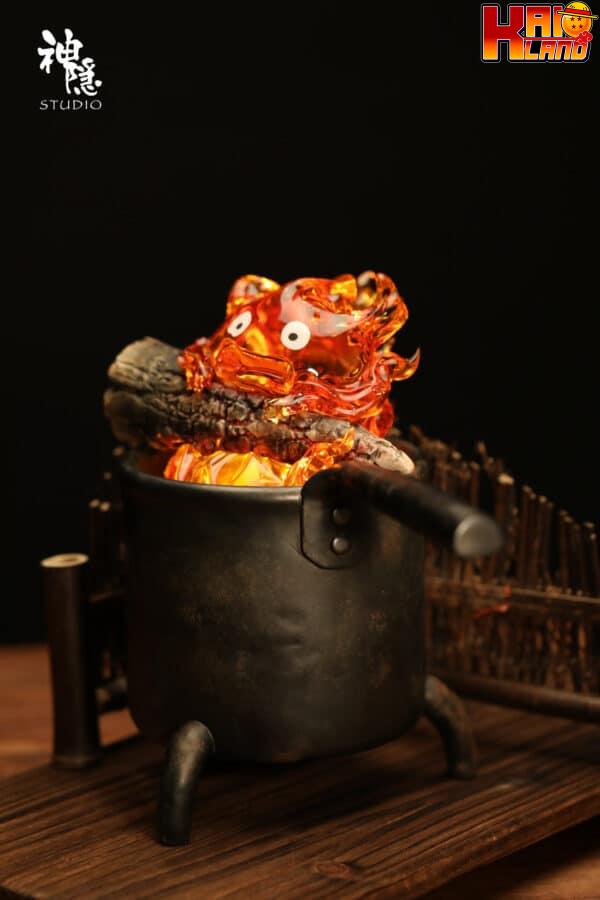 Howls Moving Castle ShenYin Studio Calcifer V3 Resin Statue 6