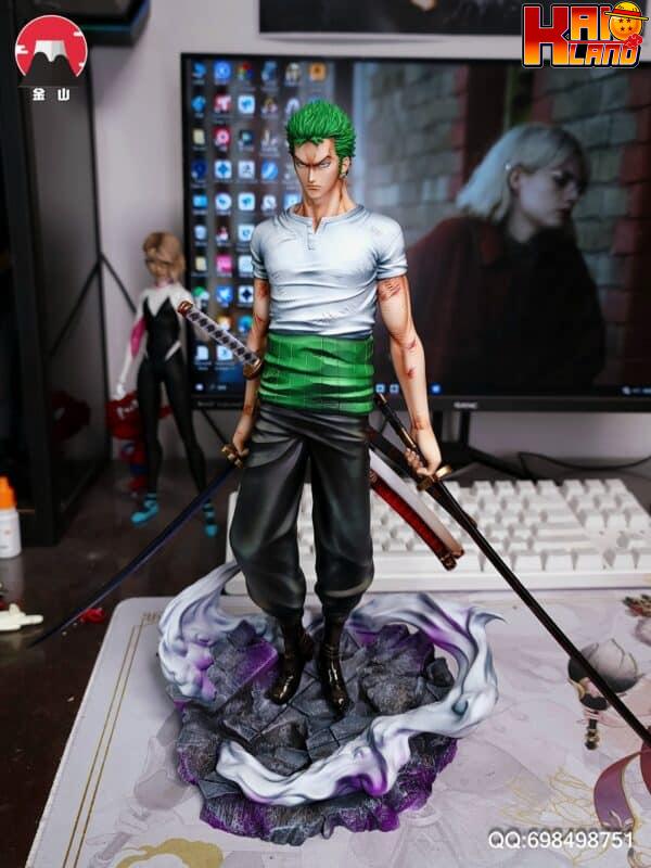 One Piece Jinshan Studio Zoro Resin Statue 4 scaled