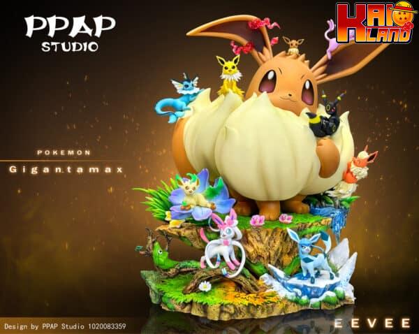 Pokemon PPAP Studio Eevee Evolutions Diorama Resin Statue 1