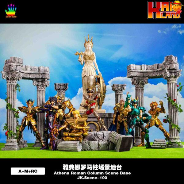 Saint Seiya JacksDo Studio Athena Roman Column Scene Base Resin Statue 7