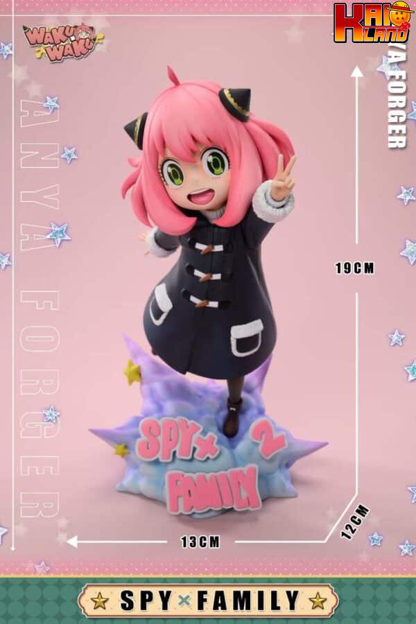 Spy ×Family Waku Waku Studio Peace Sign Anya Resin Statue 5