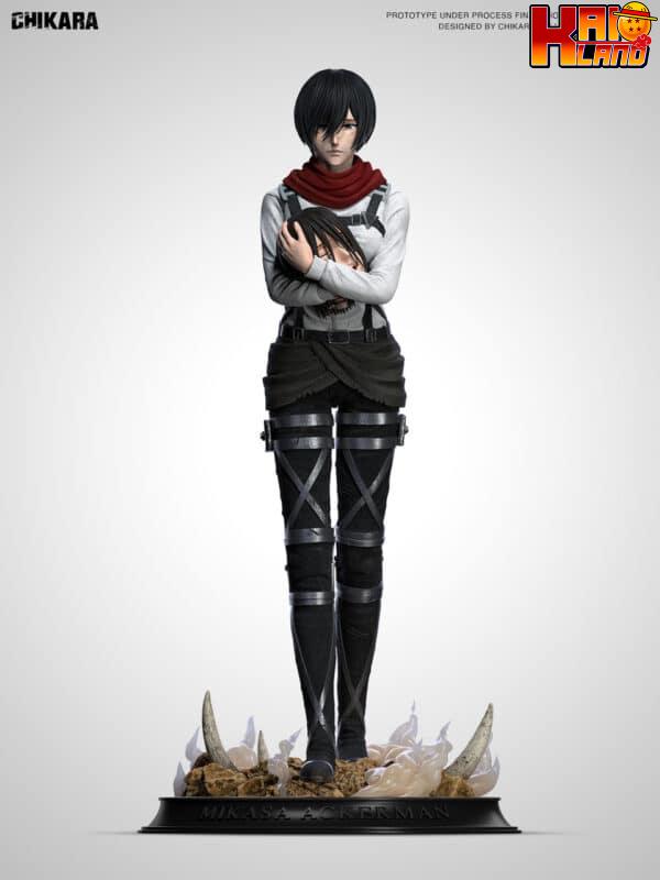 Attack on Titan Chikara Studio Mikasa Ackerman Resin Statue 2