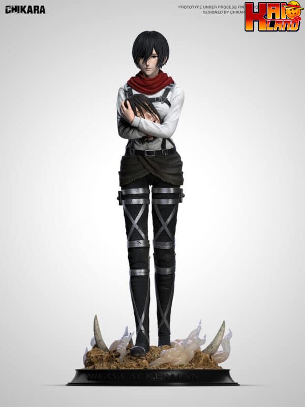 Attack on Titan Chikara Studio Mikasa Ackerman Resin Statue 3