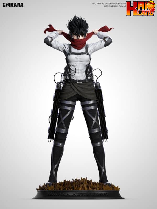 Attack on Titan Chikara Studio Mikasa Ackerman Resin Statue 4