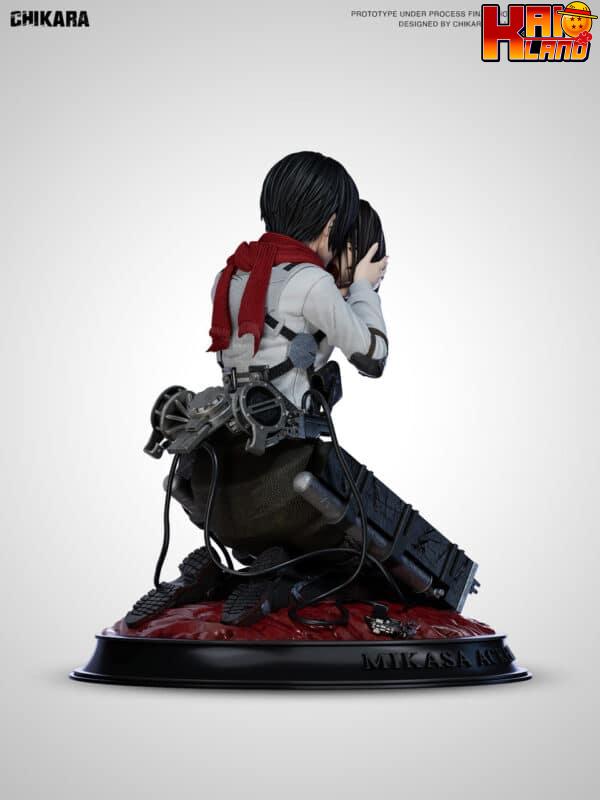 Attack on Titan Chikara Studio Mikasa Ackerman Resin Statue 6