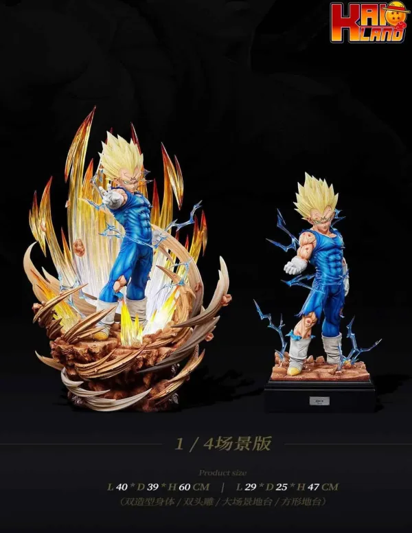 Dragon Ball Infinite Studio Majin Vegeta Resin Statue 3