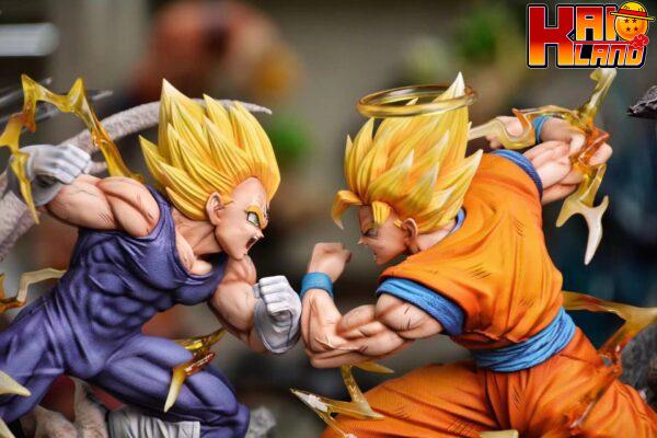 Dragon Ball WL Studio Son Goku vs Majin Vegeta Resin Statue - Image 3