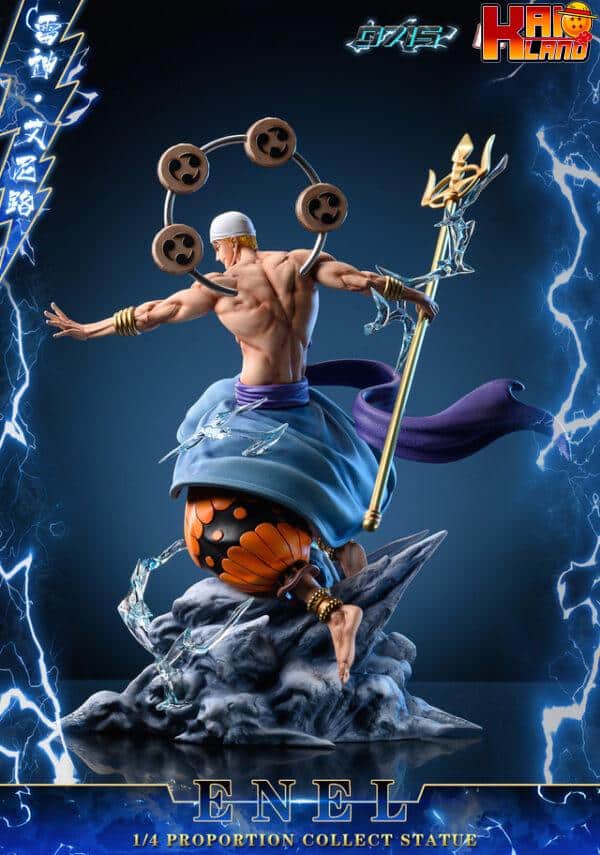 One Piece 0715 x Hikari Studio Enel Resin Statue 7