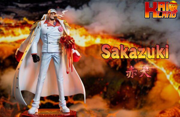 One Piece Black Studio Sakazuki Akainu Resin Statue 2 scaled