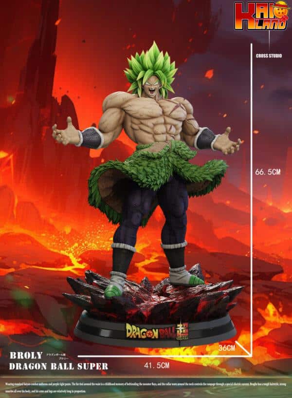 Dragon Ball Cross Studio Broly Full Power Resin Statue 1