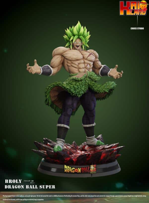 Dragon Ball Cross Studio Broly Full Power Resin Statue 2