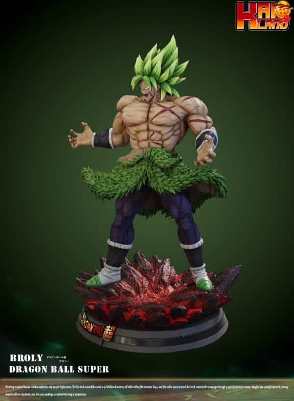 Dragon Ball Cross Studio Broly Full Power Resin Statue 3