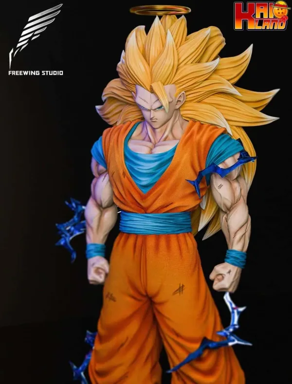 Dragon Ball Freewing Studio SS3 Goku Resin Statue 3