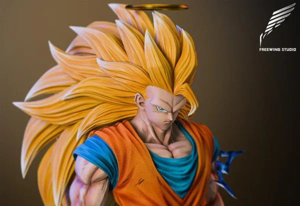 Dragon Ball Freewing Studio SS3 Goku Resin Statue 5