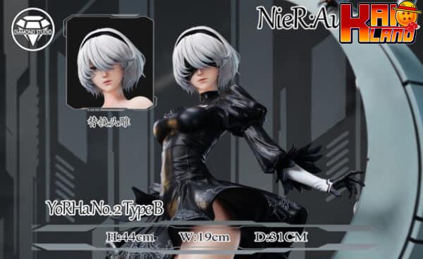 Nier Automata Diamond Studio 2B Resin Statue 2