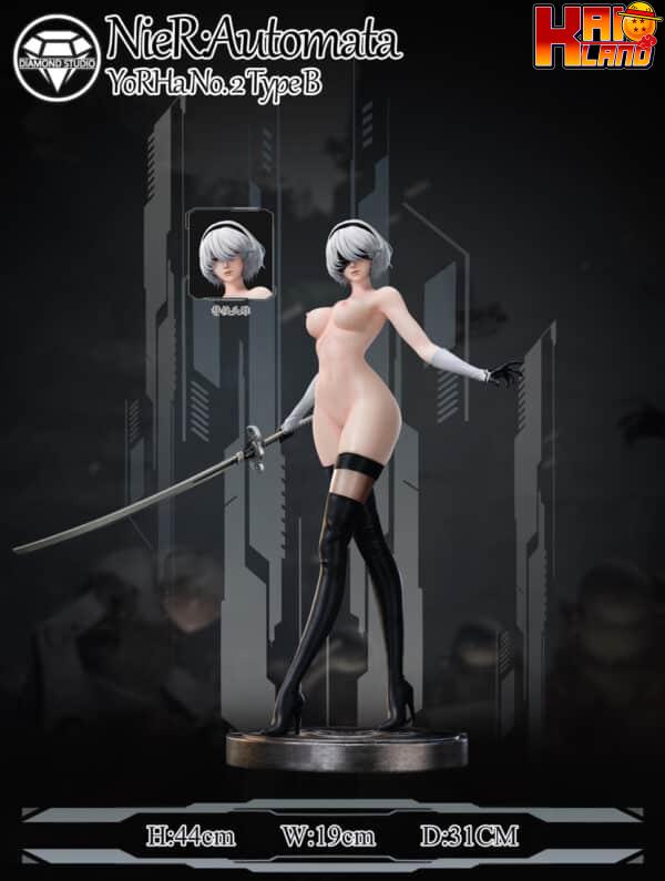 Nier Automata Diamond Studio 2B Resin Statue 3