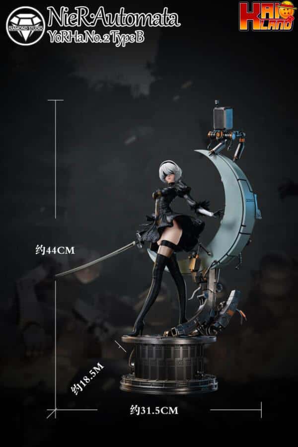 Nier Automata Diamond Studio 2B Resin Statue 8