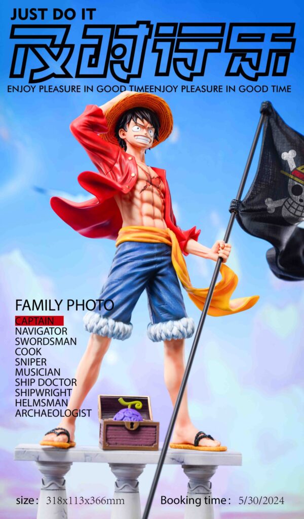 One Piece Just Do It Studio After Two Years Luffy Resin Statue 1 scaled