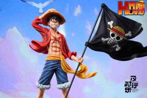 One Piece Just Do It Studio After Two Years Luffy Resin Statue 3 scaled