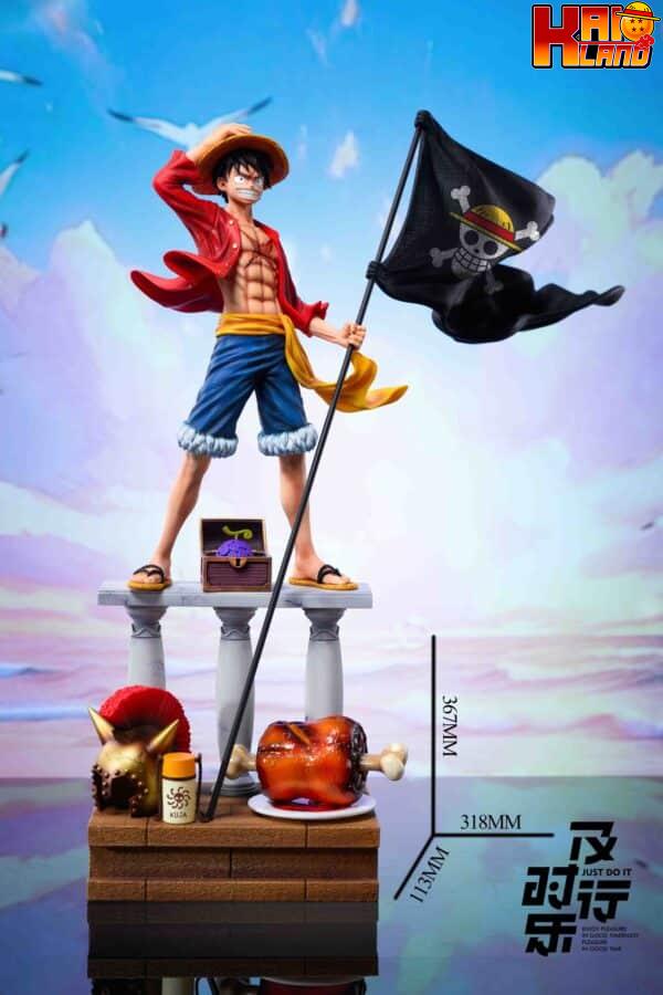 One Piece Just Do It Studio After Two Years Luffy Resin Statue 5 scaled