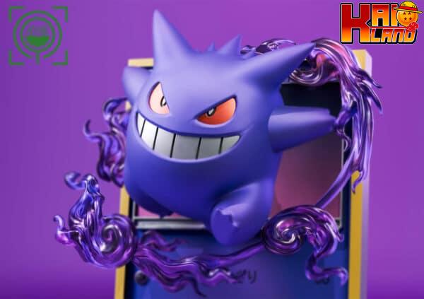 Pokemon Geisha Studio Gengar Resin Statue 3