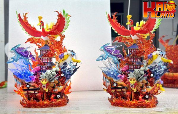 Pokemon PPAP Studio Ho oH x Three Sacred Resin Statue 1