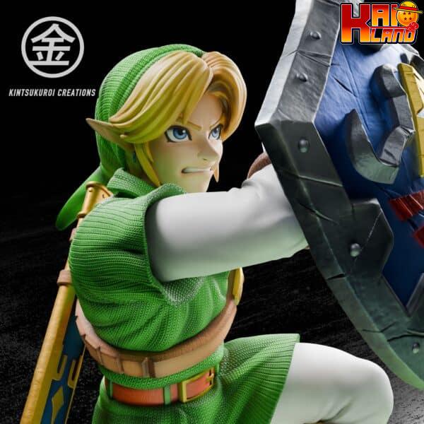 The Legend of Zelda Kintsukuroi Creations Link vs Ganondorf Resin Statue 10