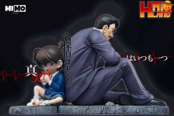 Detective Conan Mimo Studio Conan x Mouri Kogorou Resin Statue 1