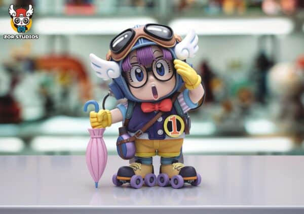 Dr Slump ZOR Studio Pilot Arale Resin Statue 1 scaled