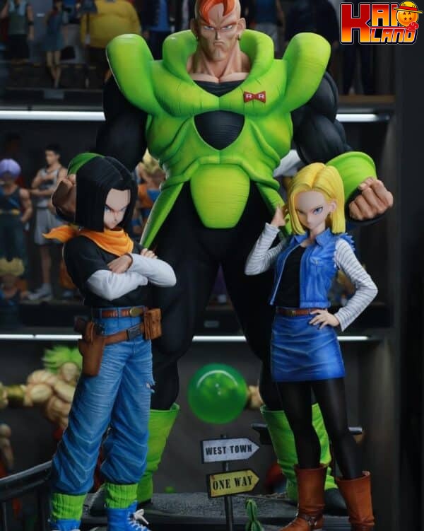 Dragon Ball Infinite Studio Androids C16 C17 C18 Resin Statue 1 2