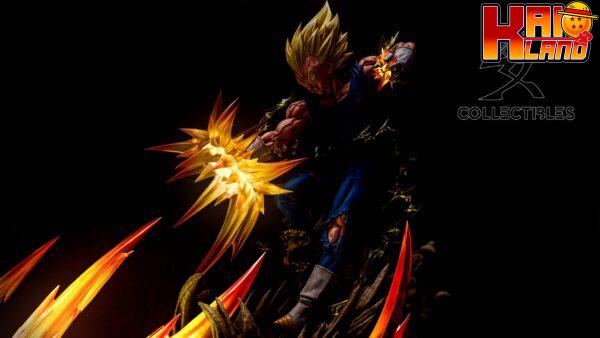 Dragon Ball KD Collectibles SS2 Goku VS SS2 Majin Vegeta Resin Statue 2 scaled