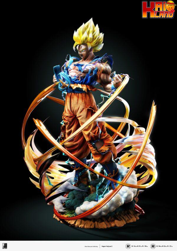 Dragon Ball Last Sleep Studio Super Saiyan 2 Resin Statue 2 scaled