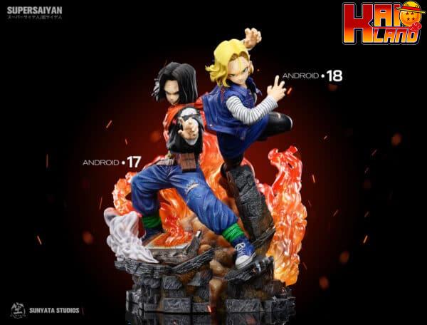 Dragon Ball Sunyata Studio Android 17 C17 x Android 18 C18 Resin Statue 1