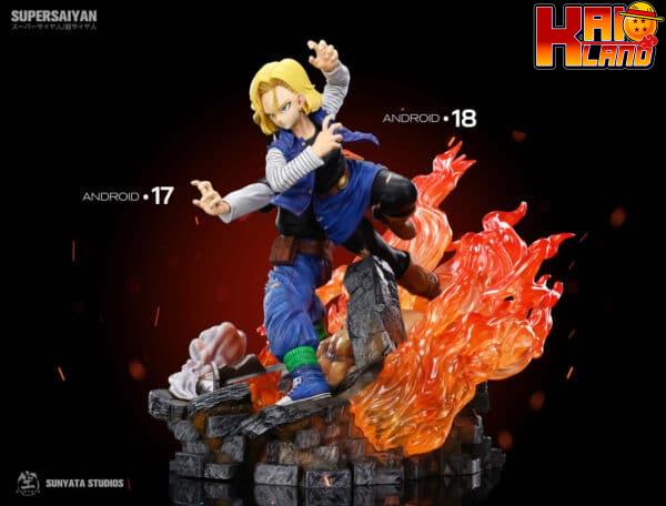 Dragon Ball Sunyata Studio Android 17 C17 x Android 18 C18 Resin Statue 3