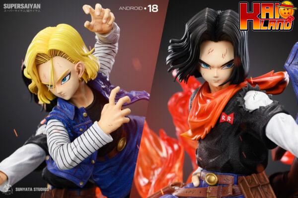 Dragon Ball Sunyata Studio Android 17 C17 x Android 18 C18 Resin Statue 7