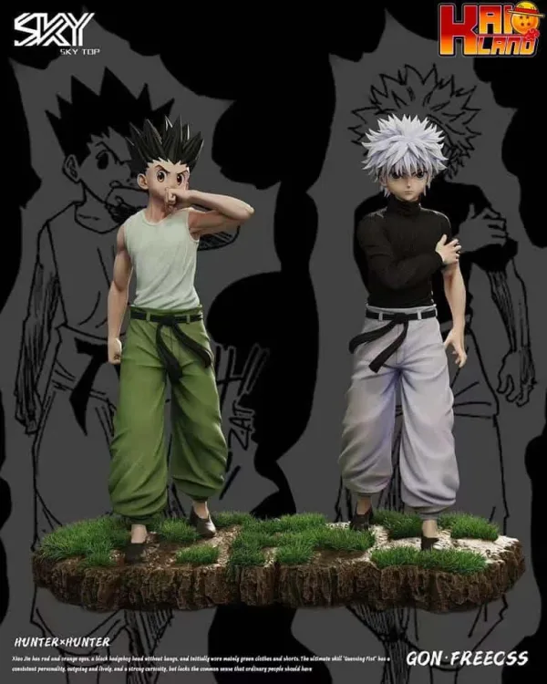 Hunter x Hunter Sky Top Studio Gon Freecss Resin Statue 5