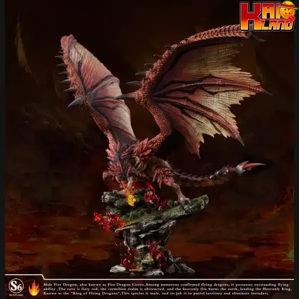 Monster Hunter S6 Studio Rathalos Resin Statue 1