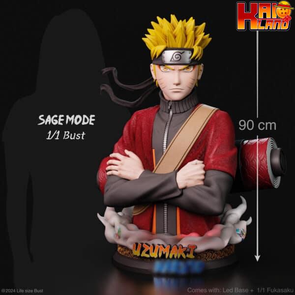 Naruto Real Creation Uzumaki Naruto Sage Mode Bust Resin Statue 1