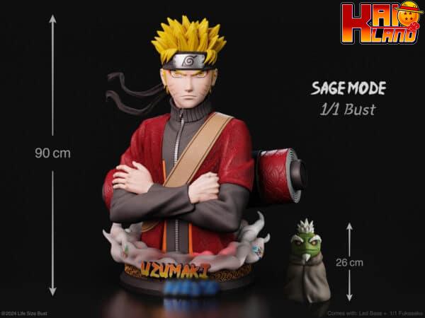 Naruto Real Creation Uzumaki Naruto Sage Mode Bust Resin Statue 2