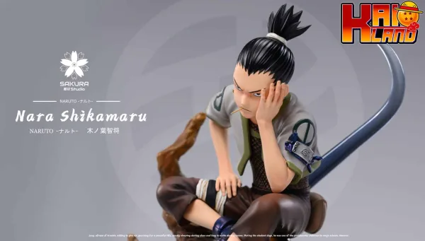 Naruto Sakura Studio Shikamaru Resin Statue 3 scaled