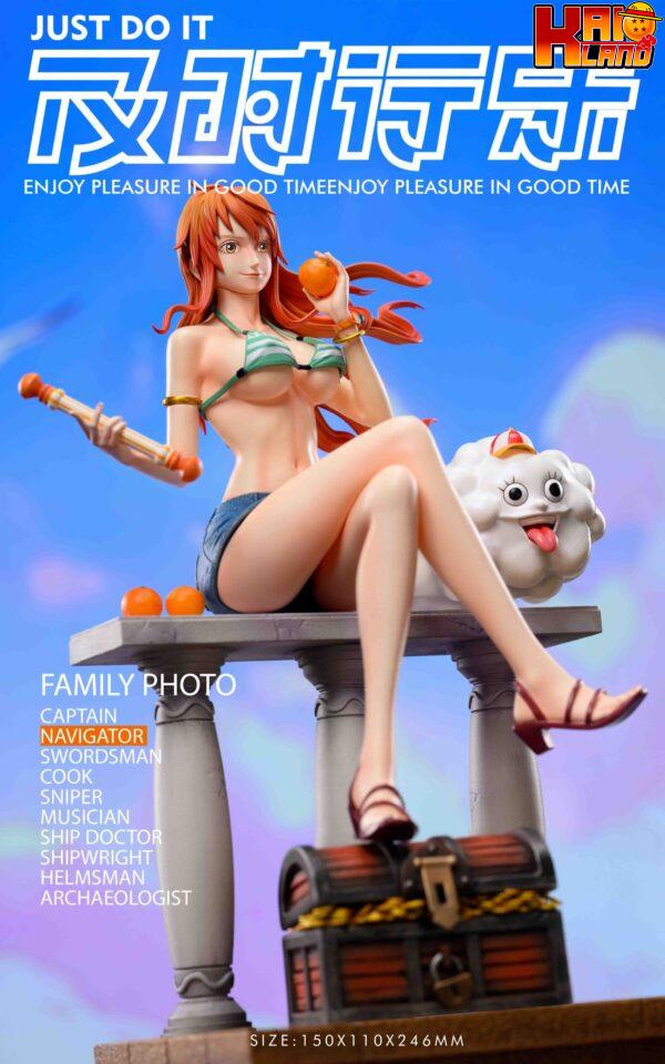 One Piece Just Do It Studio After Two Years Navigator Nami Resin Statue 1 scaled