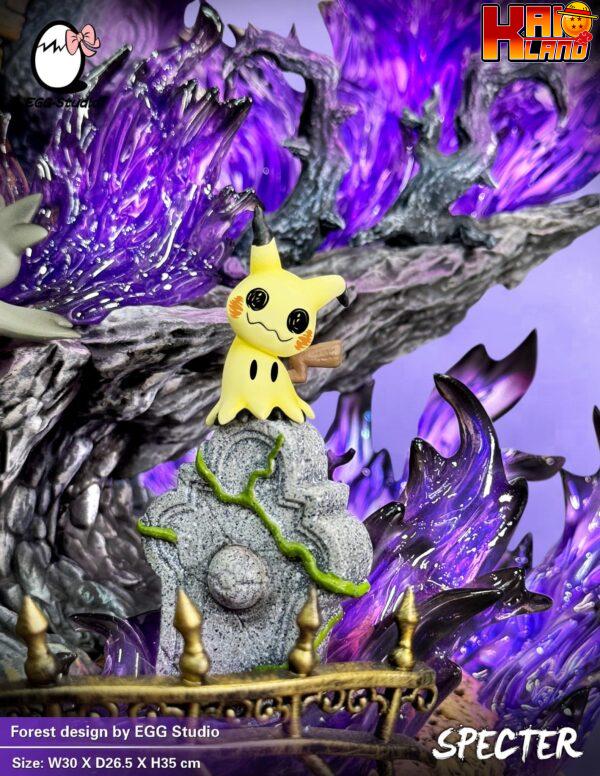 Pokemon Egg Studio type Specter Gengar Resin Statue 7