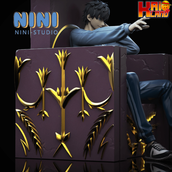 Solo Leveling Nini Studio Throne Sung Jin Woo Resin Statue 3