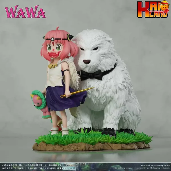 Spy x Family Anya Wawa Studio Anya Forger Cos Princess Mononoke Resin Statue 2