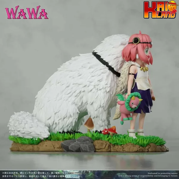 Spy x Family Anya Wawa Studio Anya Forger Cos Princess Mononoke Resin Statue 3