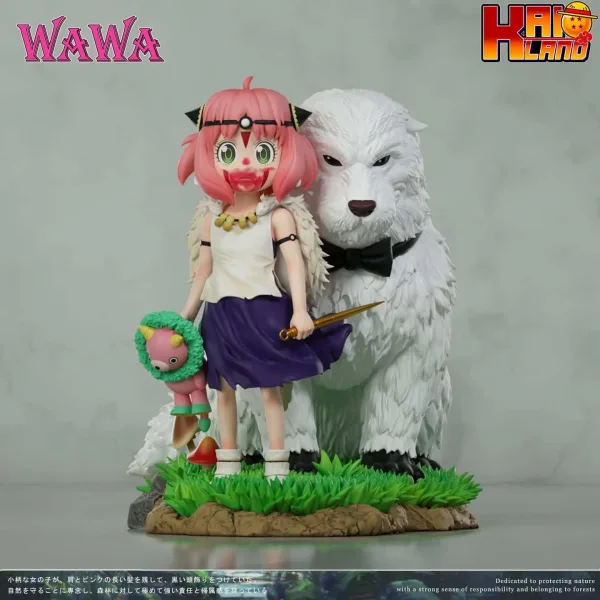 Spy x Family Anya Wawa Studio Anya Forger Cos Princess Mononoke Resin Statue 4